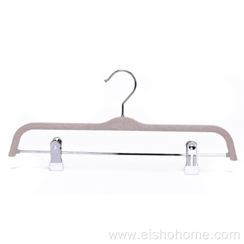 EISHO Eco-friendly Slim Plastic Hanger With Clips